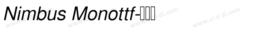 Nimbus Monottf字体转换